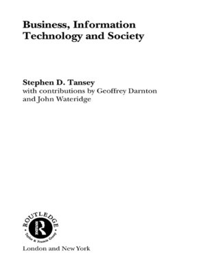 cover image of Business, Information Technology and Society
